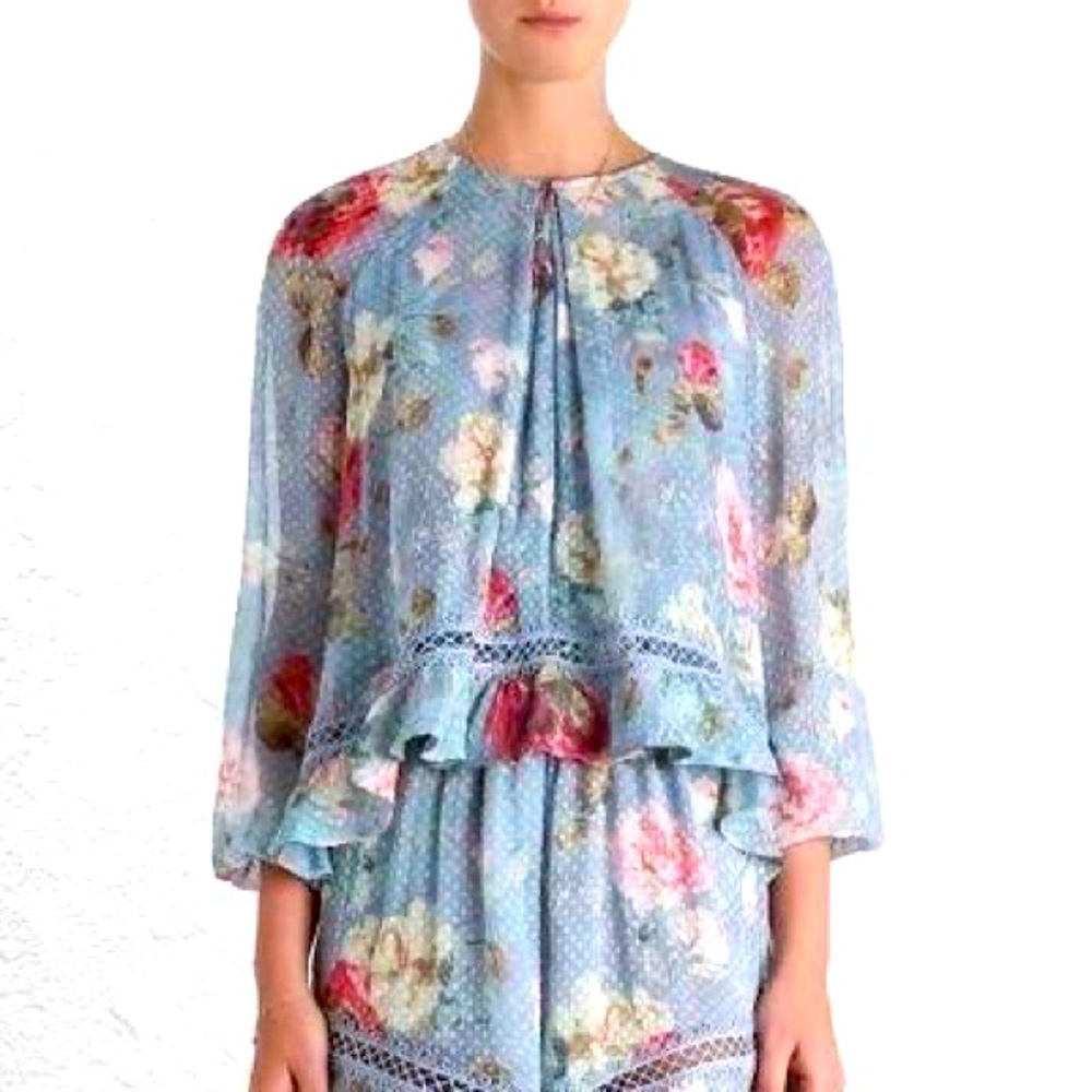 Zimmermann Harvoc Silk Blouse (Size 1) - Picture 1 of 6